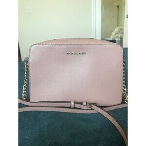 Michael Kors blush dusty pink jet set crossbody bag